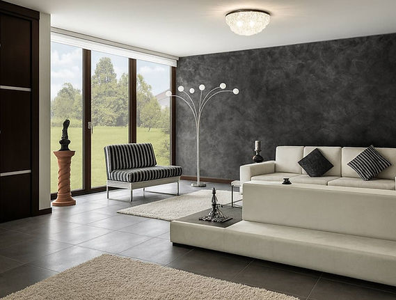 Modern Living Room Wall Finish